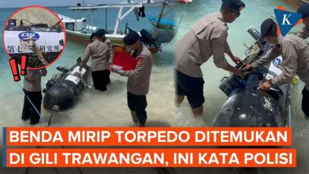 Benda Mirip Torpedo Ditemukan Di Gili Trawangan, Polisi Ungkap Deteksi Awal