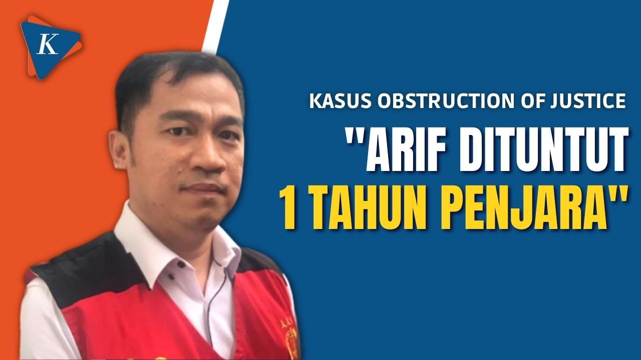 Detik-detik JPU Tuntut Arif Rachman Arifin 1 Tahun Penjara