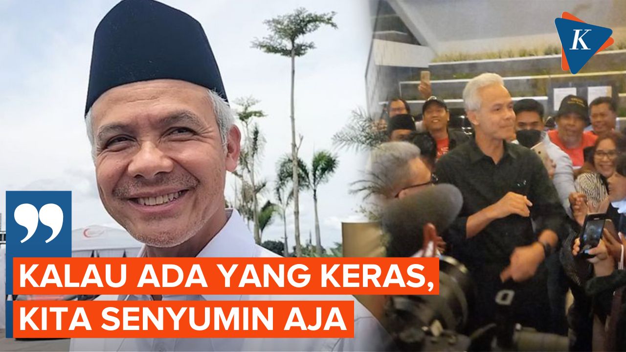 Santainya Ganjar Hadapi Komentar Pedas: Senyumin Aja
