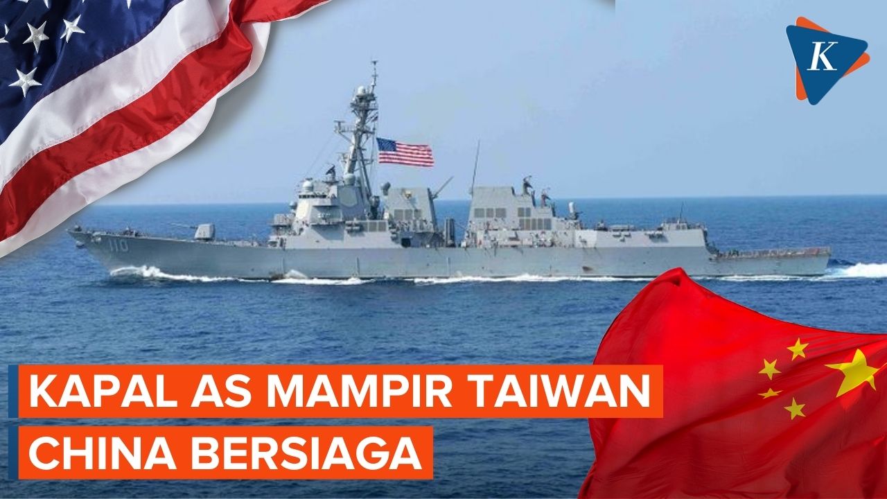 Kapal Perang AS Transit di Taiwan, China Kerahkan Kapal Induk