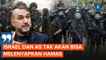 Menlu Iran Beri Jaminan Israel dan AS Tak Akan Mampu Lenyapkan Hamas