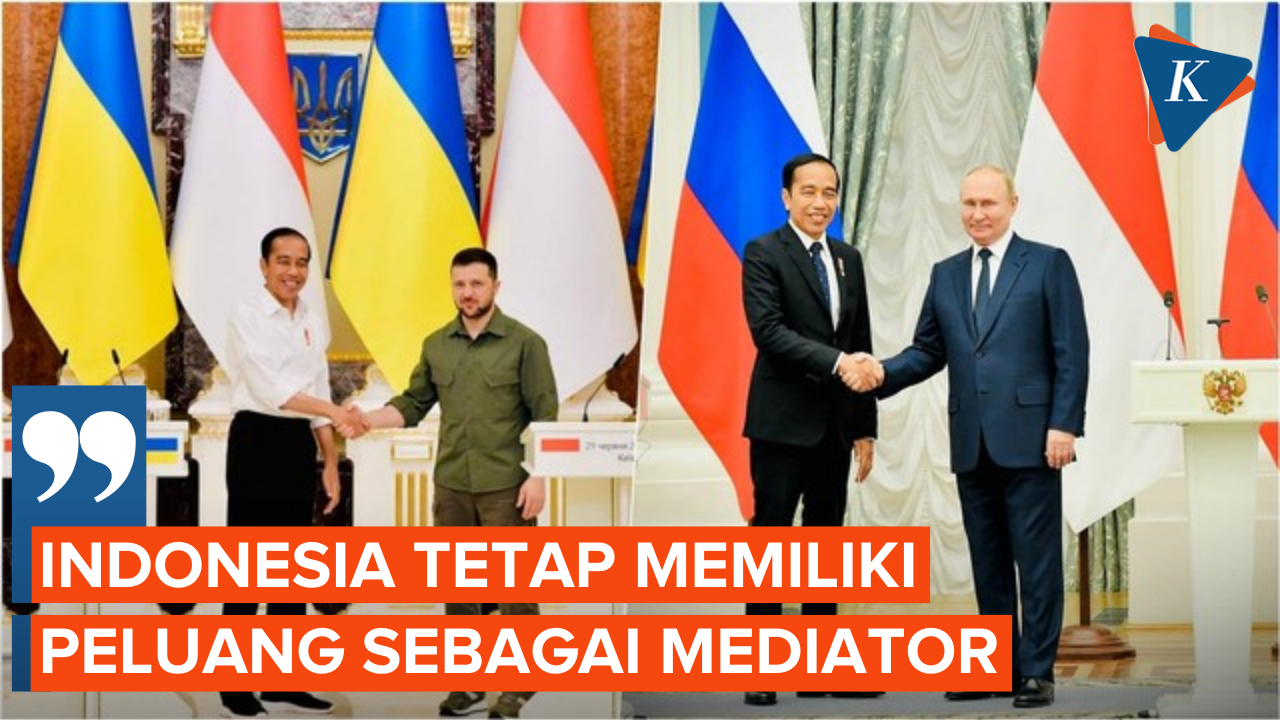 Kans Indonesia Jadi Mediator Konflik Rusia-Ukraina Masih Terbuka Lebar