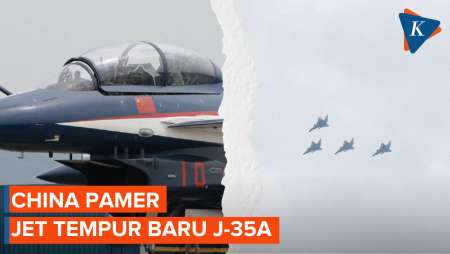 China Pamerkan Jet Tempur Baru J-35A Jelang Peringatan Tentara Pembebasan Rakyat