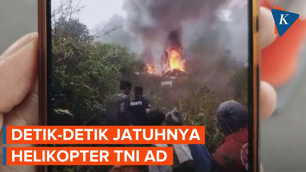 Kesaksian Warga, Detik-detik Jatuhnya Helikopter TNI AD di Kabupaten Bandung