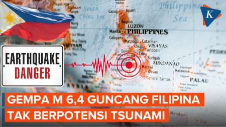 Gempa M 6,4 Guncang Mindanao Filipina, Tak Berpotensi Tsunami Di Wilayah Indonesia