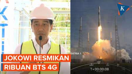 Kunjungi Sulawesi Utara, Jokowi Resmikan BTS 4G dan Satelit Satria-1