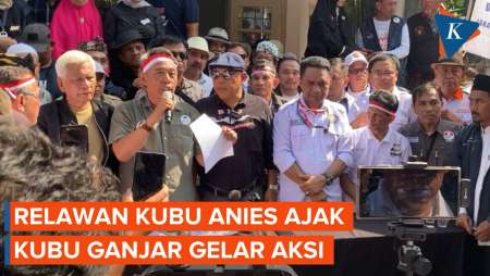 Relawan Anies Ajak Relawan Ganjar-Mahfud Gelar Aksi Tolak Hasil Pemilu