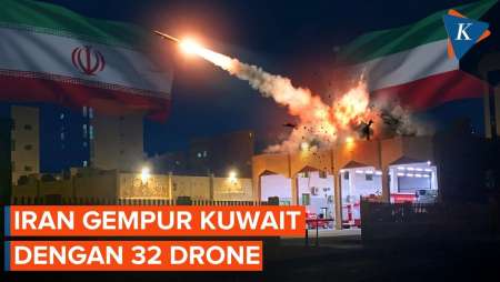 Pembalasan Iran Berlanjut, Kuwait Diserbu 32 Drone