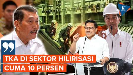 Luhut Bantah Klaim Cak imin Soal TKA Mendominasi Proyek Hilirisasi Pemerintah