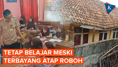 Penampakan Atap SD di Cilegon yang Nyaris Roboh, Dinas Pendidikan Diminta Bertindak