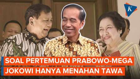 Jokowi Menahan Tawa Saat Ditanya Perannya Pertemukan Prabowo-Megawati, Apa Artinya?