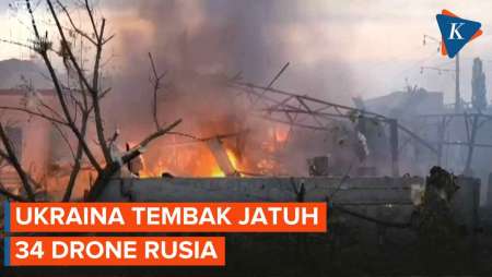 Diserang 44 Drone Rusia, Ukraina Klaim Sukses Hancurkan 34 Drone