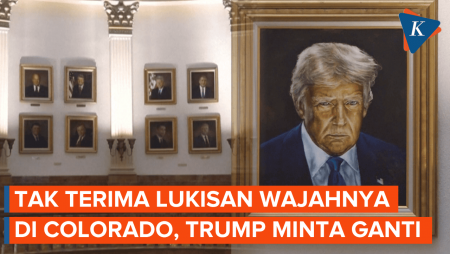 Trump Tak Terima Lukisan Wajahnya di Gedung DPR Colorado, Akhirnya Diganti