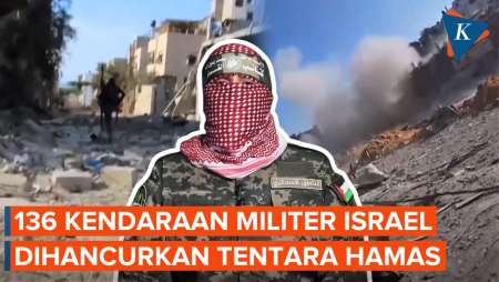 Brigade Al Qassam-Hamas Klaim Hancurkan 136 Kendaraan Militer Israel