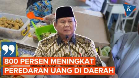 Prabowo: Lewat Program Makan Bergizi, Peredaran Uang di Daerah Meningkat 800 Persen