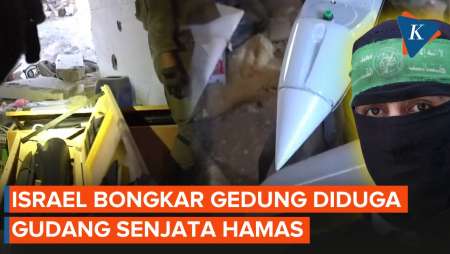 Detik-detik Israel Bongkar Tempat Gudang Produksi Senjata Diduga Milik Hamas