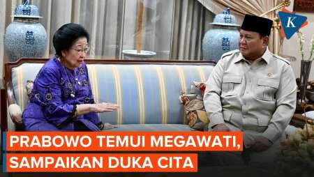 Prabowo Temui Megawati, Sampaikan Belasungkawa Wafatnya Guruh Soekarnoputra