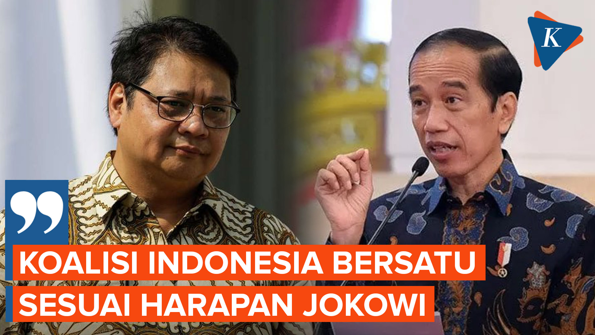 Airlangga Sebut Koalisi Indonesia Bersatu Sudah Sesuai Harapan Jokowi