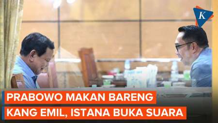 Istana Buka Suara Usai Prabowo Makan Bareng Ridwan Kamil