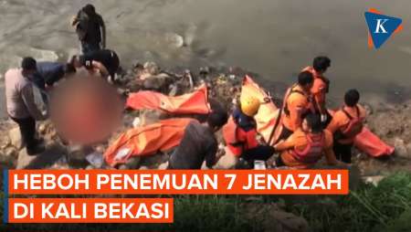 Heboh Penemuan 7 Jenazah di Kali Bekasi, Pakai Sepatu yang Sama