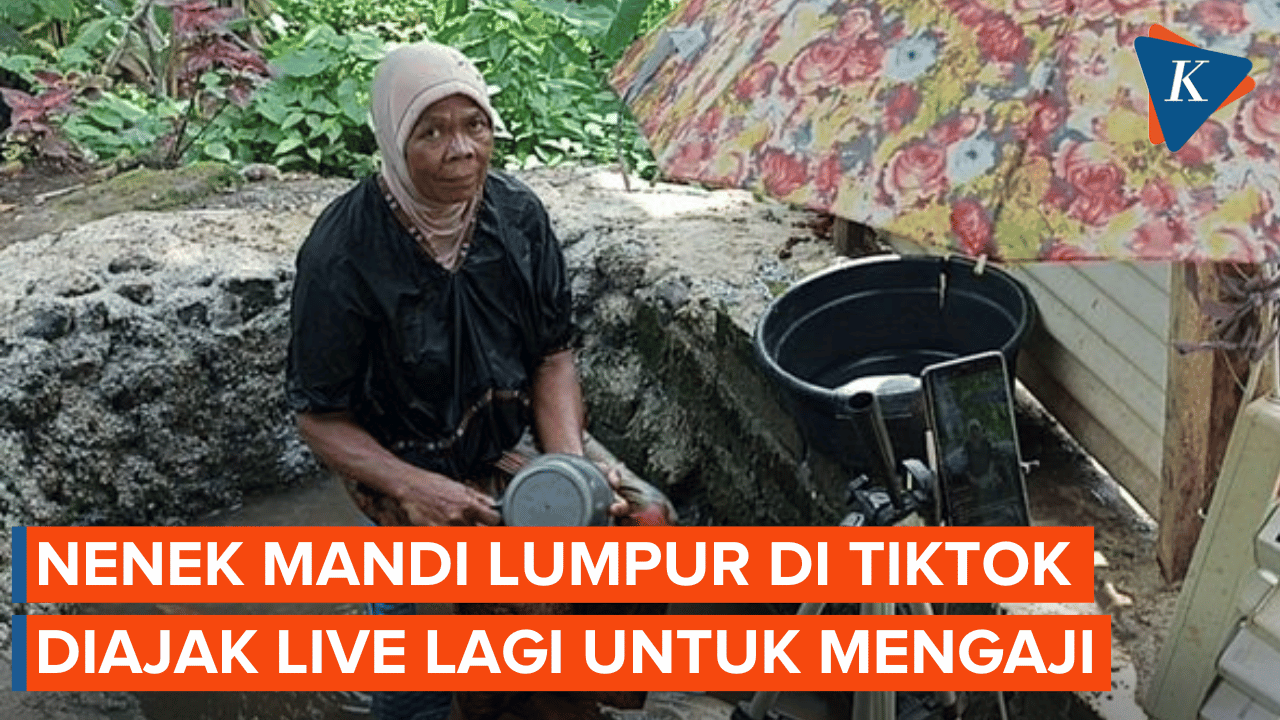Nenek Pemeran Mandi Lumpur Akui Diajak Live Konten Mengaji