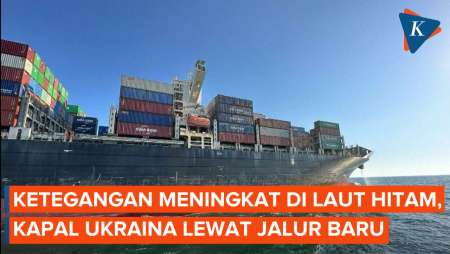 Kapal Kargo Sipil Ukraina Lewat Jalur Baru di Tengah Ketegangan Laut Hitam