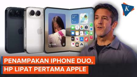 iPhone Duo Resmi Meluncur, HP Lipat Pertama Buatan Apple