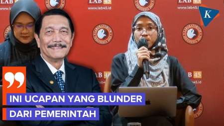 LAB 45 Sebut Luhut Blunder Soal Kerugian Negara Tak Termasuk Korupsi