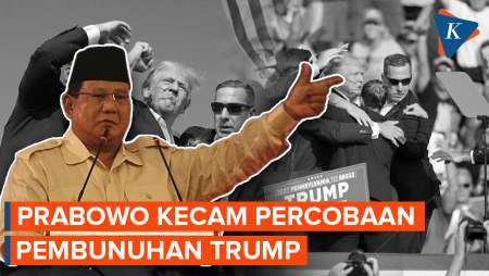 Tegas! Prabowo Kecam Percobaan Pembunuhan Donald Trump