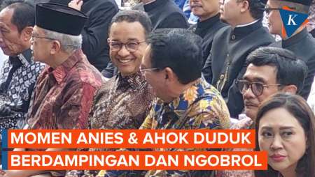 Momen Ahok dan Anies Duduk Sebelahan dan Ngobrol di Acara Tahun Baru Pemprov Jakarta