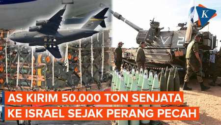 Pesawat Angkut AS Tiba di Israel, Total Kirim 50.000 Ton Senjata sejak Perang Meletus di Gaza