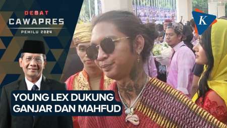 Young Lex Datang ke Lokasi Debat Cawapres untuk Dukung Mahfud MD