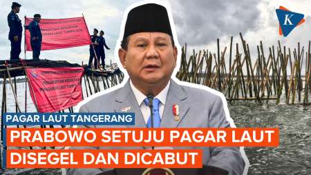 Prabowo Setuju Pagar Laut Tangerang Disegel dan Minta Segera Dicabut