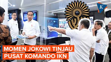 Jokowi Tunjukkan Penampakan Pusat Komando Kota Cerdas Nusantara di IKN