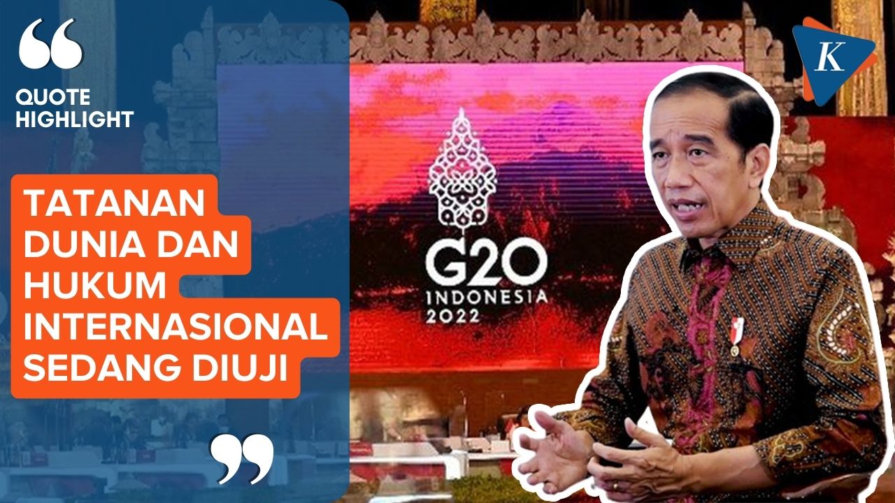 Di Hadapan Pimpinan Dunia, Jokowi Sebut Tatanan Dunia Tengah Diuji
