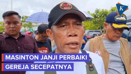 Warga Ibadah Di Pengungsian, Masinton Janji Perbaiki Gereja Secepatnya