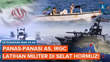Iran "Panas-panasi" AS, IRGC Pamer Kekuatan Militer Di Perairan Timur Tengah
