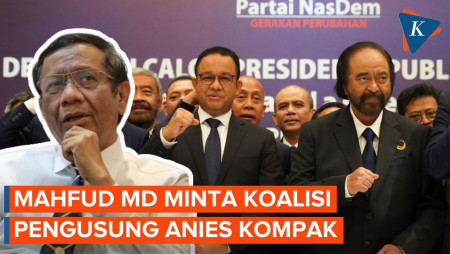 Pesan Mahfud untuk Anies: Koalisi Harus Kompak, Jangan Jegal-jegalan