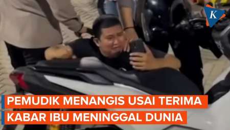 Pemudik Asal Mesuji Menangis Usai Dengar Kabar Ibu Tutup Usia