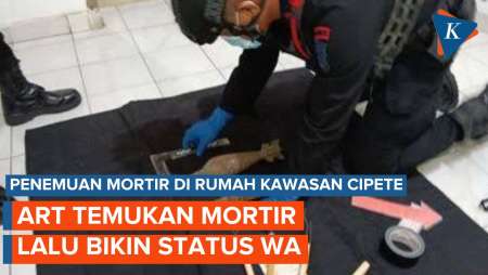 Cerita ART di Rumah Cipete Jaksel Temukan Mortir, Kaget Mengira Bom