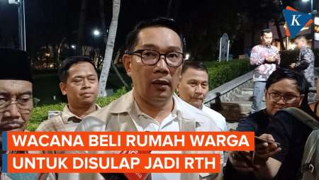 Ingin Tambah RTH, Ridwan Kamil Akan Beli Rumah dan Lahan Warga 