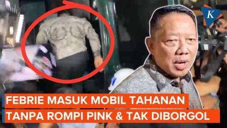 Detik-detik Eks Jampidsus Febrie Masuk Mobil Tahanan, Tanpa Rompi Pink dan Borgol