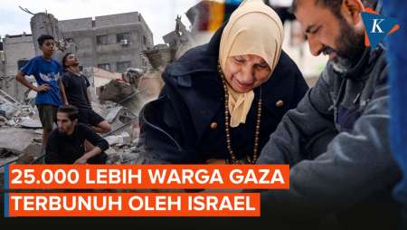 25.000 Lebih Warga Gaza jadi Korban Tewas Akibat Serangan Israel