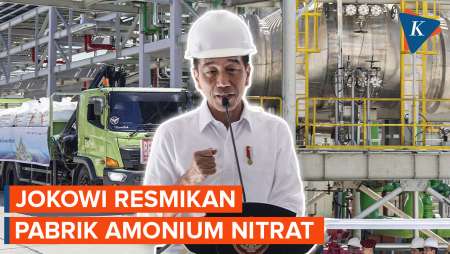 Jokowi Resmikan Pabrik Amonium Nitrat, Nilai Ivestasi Capai Rp 1,2 T