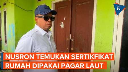 Nusron Temui Kejanggalan, Sertifikat Rumah tapi Denah Peta di Pagar Laut Bekasi