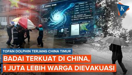 Dahsyatnya Topan Dolphin China: 1 Juta Orang Dievakuasi, 900 Penerbangan Dibatalkan!