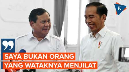 Kembali Puji Jokowi, Prabowo: Saya Bukan Orang yang Wataknya Menjilat