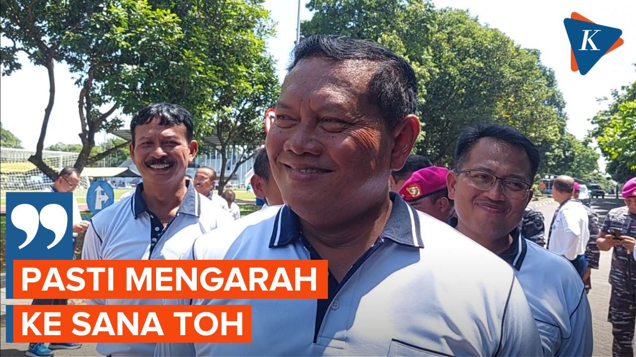 Ekspresi Tersenyum KSAL Saat Ditanya Isu Pencalonan Panglima TNI