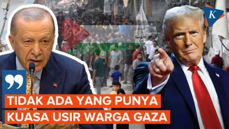 Tegas! Erdogan Sebut Tak Ada Individu Berkuasa Pindahkan Warga Gaza