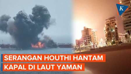 Usai Serang Tel Aviv Israel, Drone Houthi Menyerang Kapal Komersial di Laut Yaman